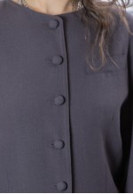 Vintage Grey Wool Blazer