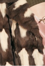 Vintage Fur Coat 70s Real Fur Jacket in Brown