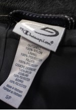 Vintage Puffer Coat Black Zip Up Hooded 90s