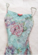 vintage fairy cottage Summery Watercolor Floral Dress