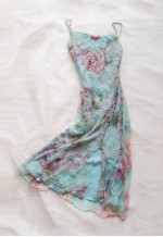 vintage fairy cottage Summery Watercolor Floral Dress