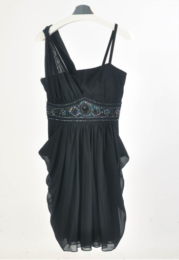 Vintage 00s evening dress in black