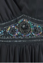 Vintage 00s evening dress in black