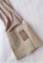 vintage COP COPINE Beige Long Vest with Puff Sleeves