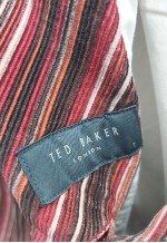 00s Striped Corduroy Blazer Burgundy