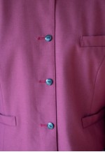 Dark red burgundy short vintage jacket
