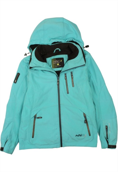 Vintage Premium 90's Active Windbreaker Hooded Full Zip Up Blue