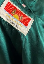 Emerald green Satin Chinese Kimono Top