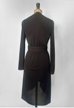 70's Vintage Black Blue Diamante Long Sleeve Jacket