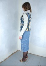 Vintage 90's short button abstract funky cool blazer jacket